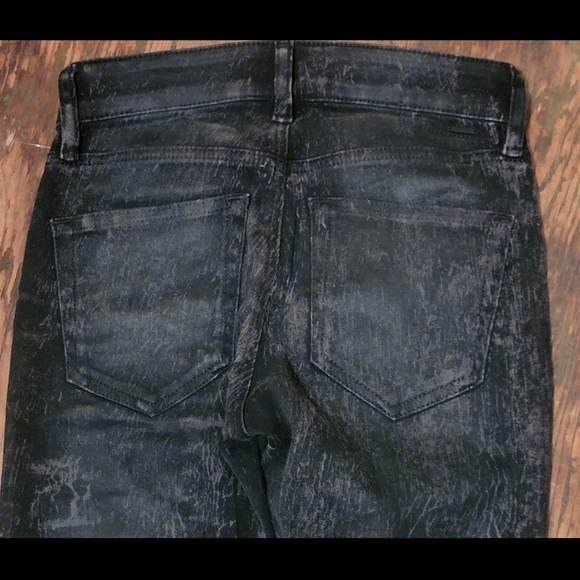 Diesel jeans SLANDY black creased Crinkled Coated scratched look skinny 096DE - Picture 11 of 16
